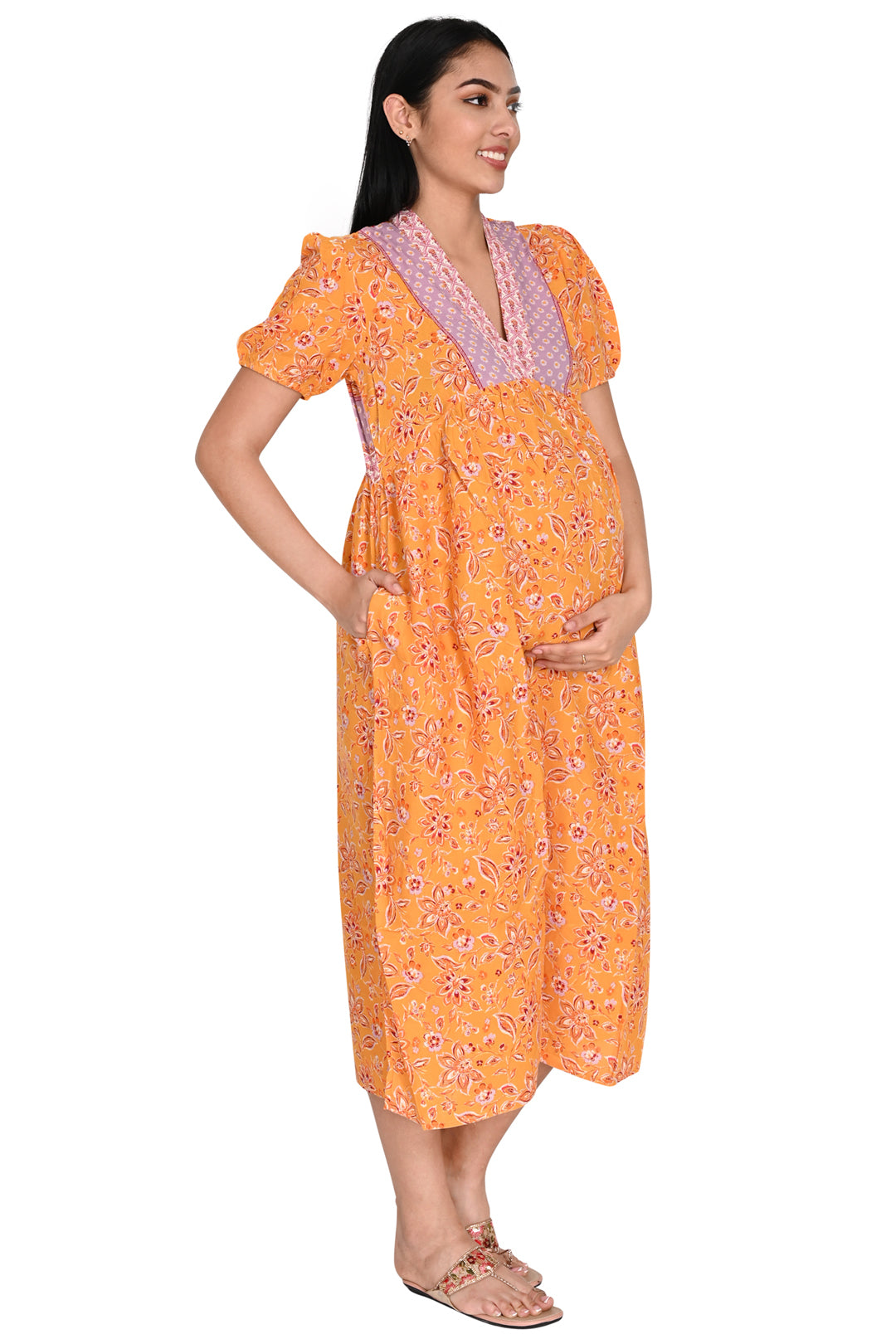 MarigoldMaternityDress1