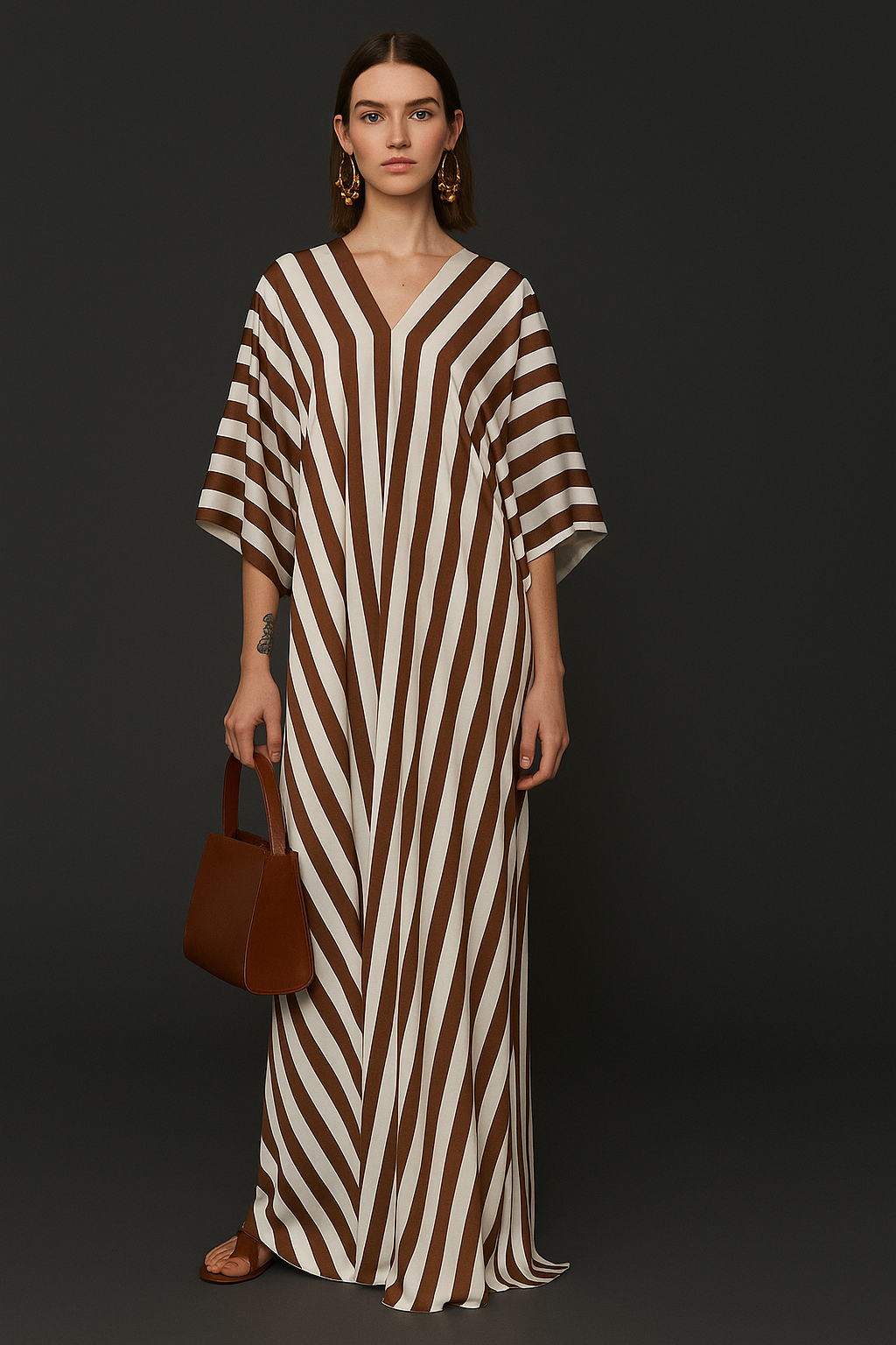Sienna Striped Maxi Kaftan