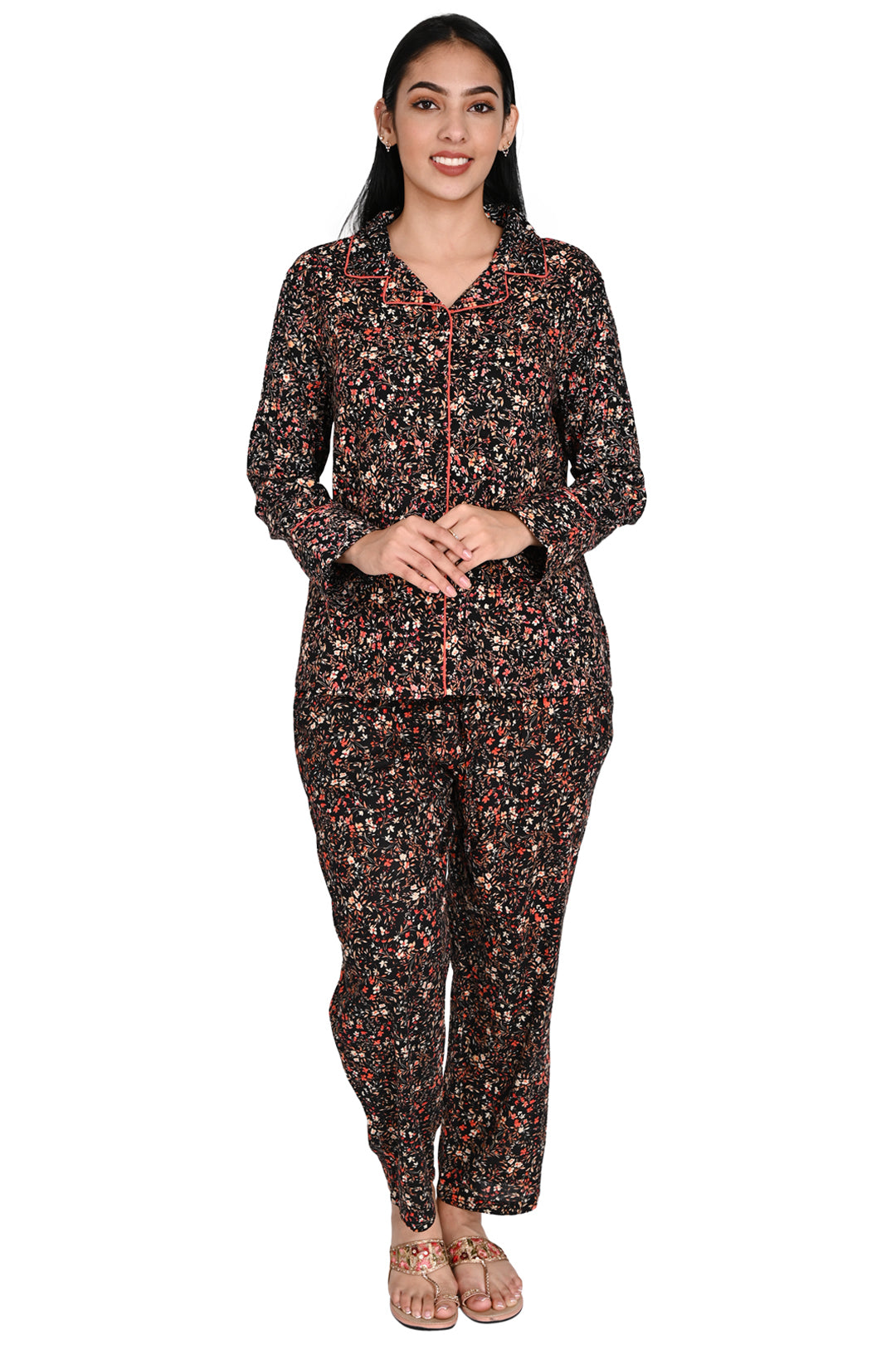 Black womens pj online set