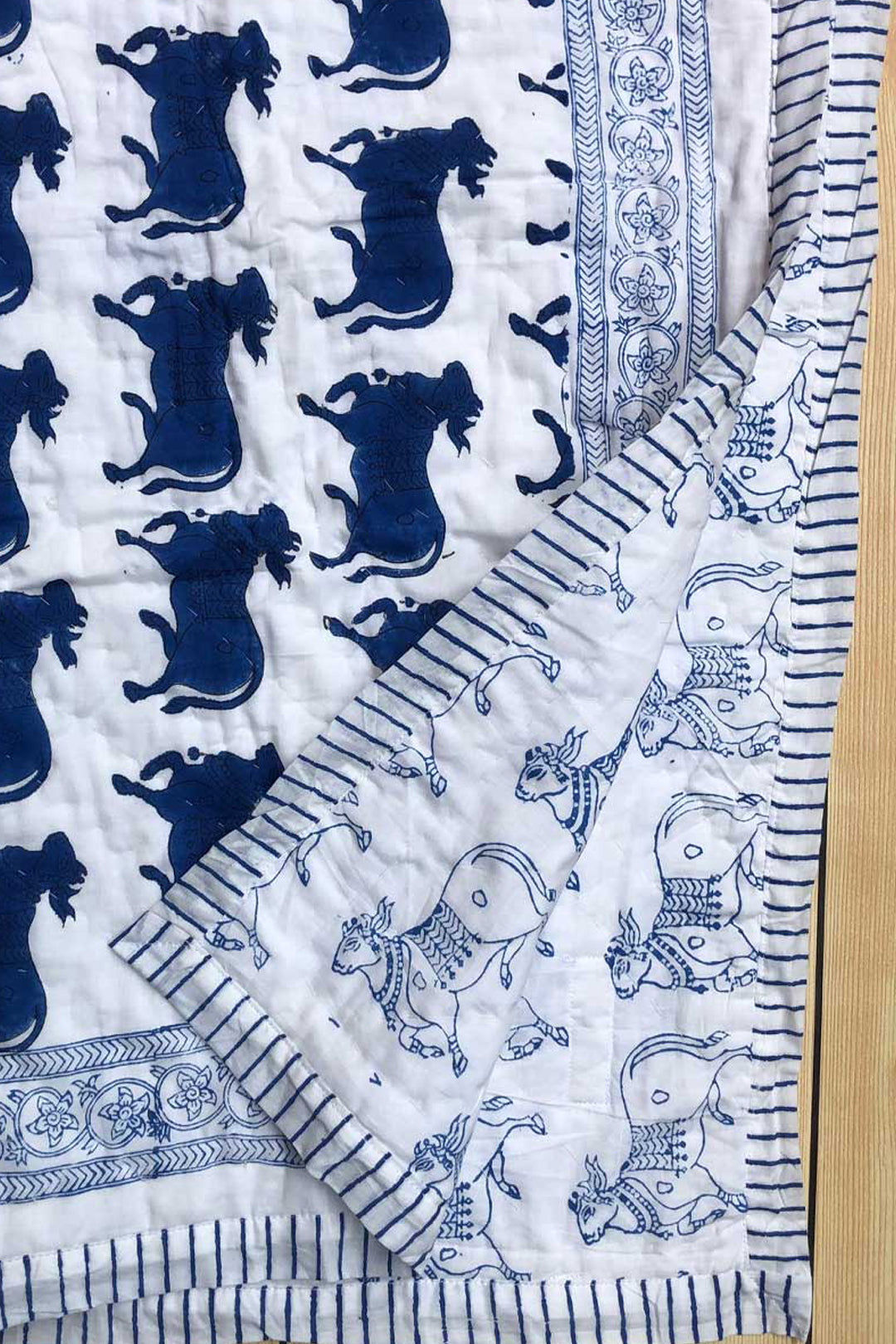 Blue Holy Cow Quilt