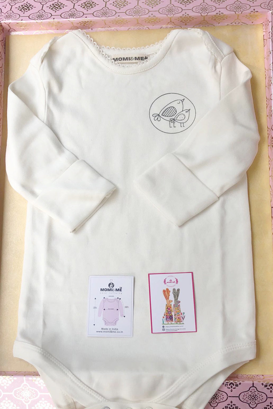 Newborn Bodysuit organic cotton | The Momiandme NewBorn Bodysuit Organic Cotton| Unisex Clothing | Infants Essentials | For BabyBoy and BabyGirl