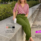 Versatile smocked waist pants for all occasions-RELAXED FIT WAIST