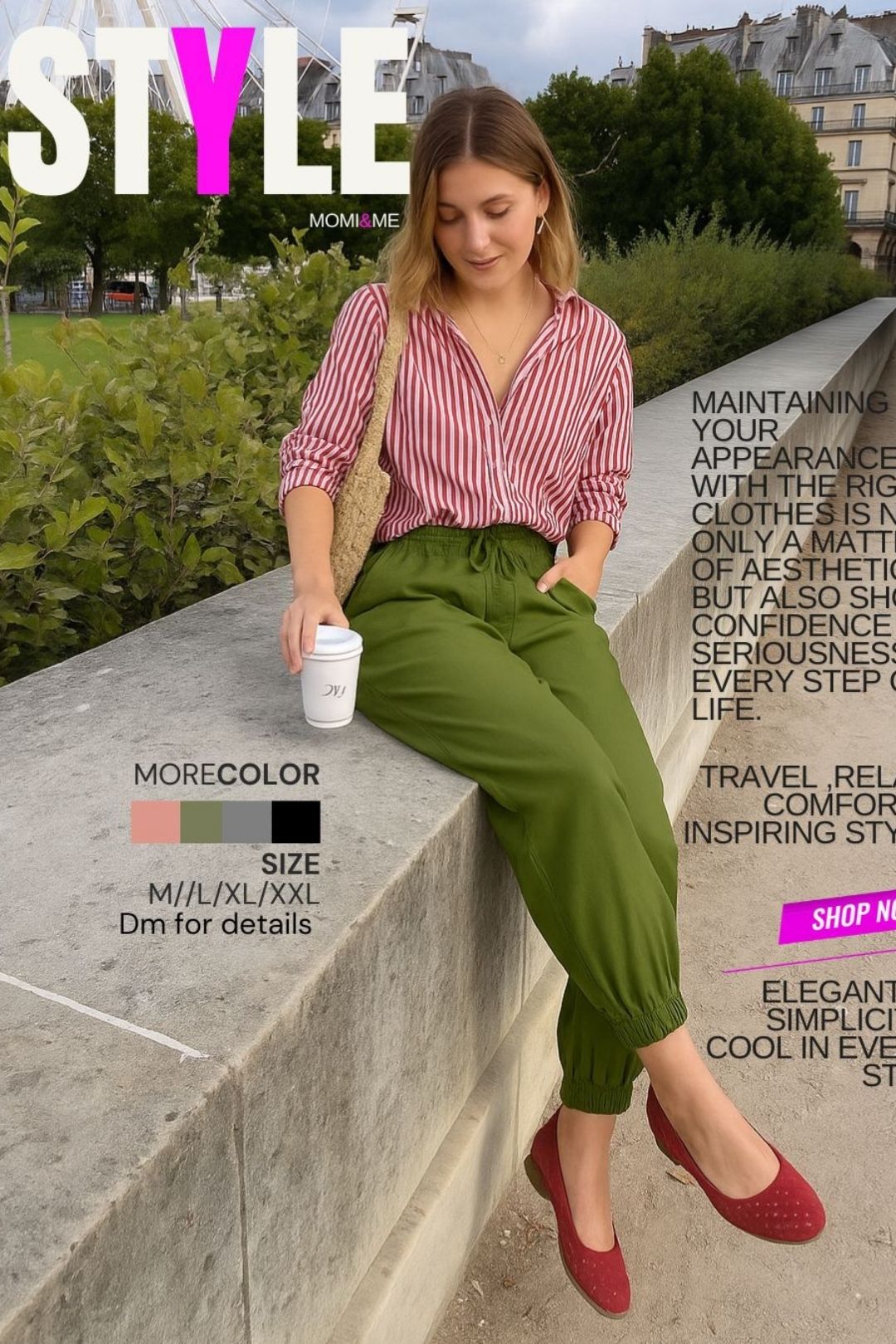 Versatile smocked waist pants for all occasions-RELAXED FIT WAIST