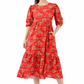 Sage Red Dress