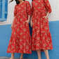 Sage Red Dress