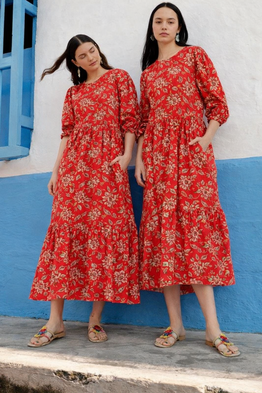 Sage Red Dress