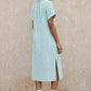 Aqua Align Engineered striped -Mintpastel  long tunic *kurta)