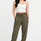 Versatile smocked waist pants for all occasions-RELAXED FIT WAIST