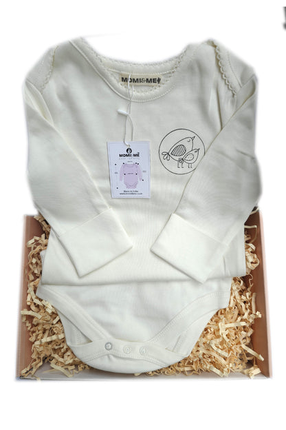 Newborn Bodysuit organic cotton | The Momiandme NewBorn Bodysuit Organic Cotton| Unisex Clothing | Infants Essentials | For BabyBoy and BabyGirl