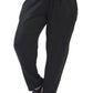 Black Smoked Elastic Waist Pant3