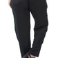 Black Smoked Elastic Waist Pant4