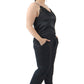 Black Smoked Elastic Waist Pant8