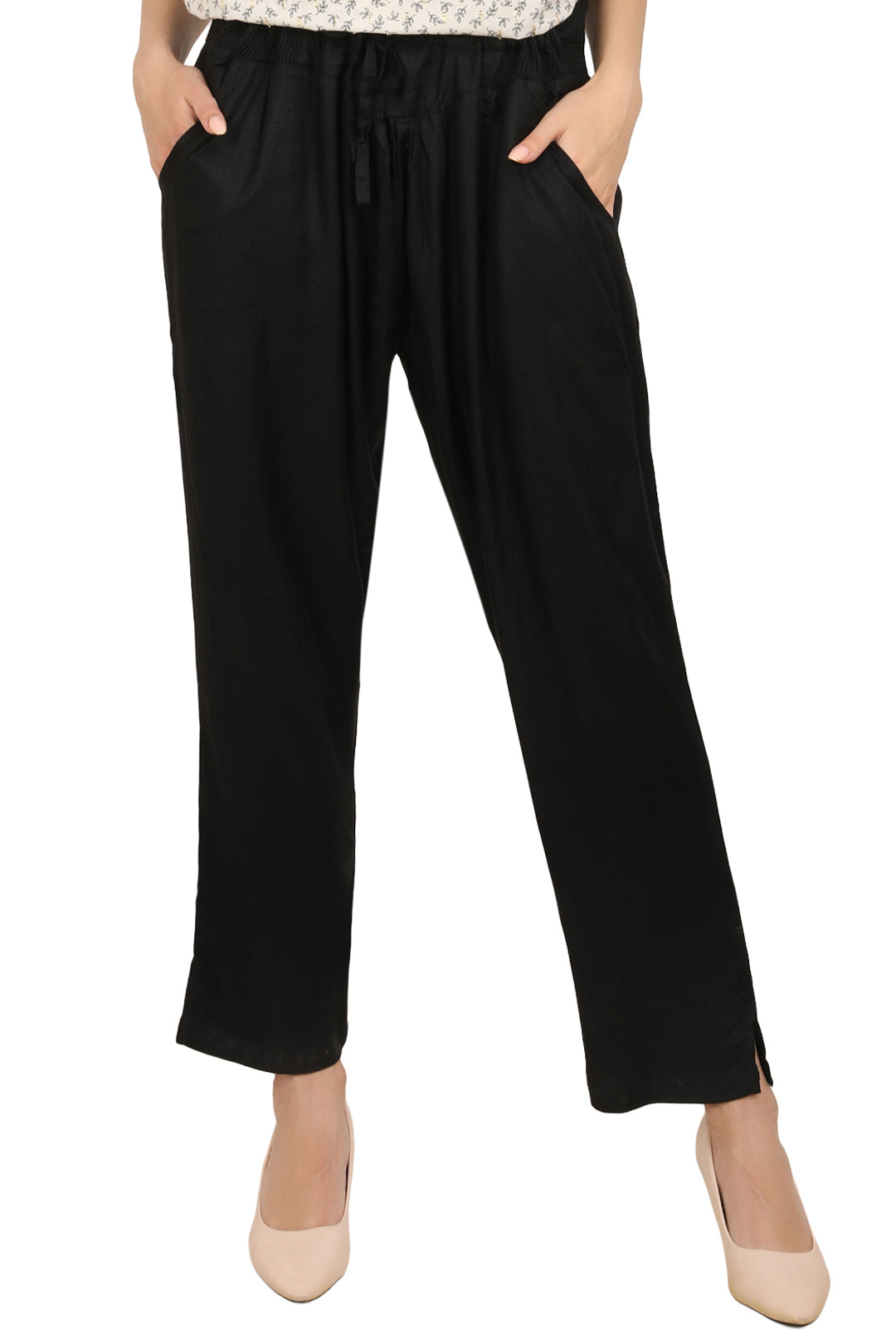 Trendy Relaxed Pants-Comfortable smocked waist