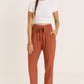 Casual smocked waist Trousers for women