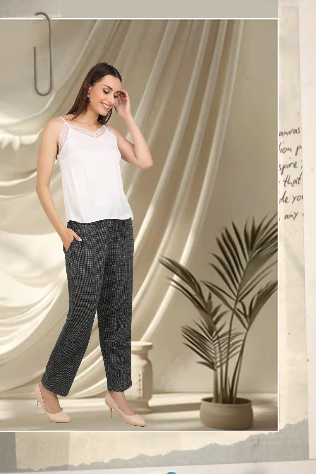 Gingham Pant-classic style