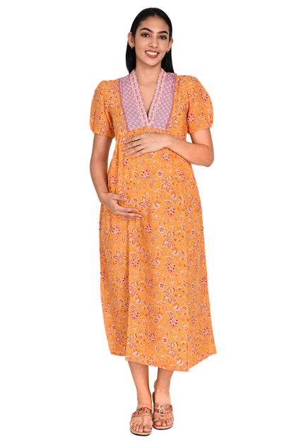 MarigoldMaternityDress2