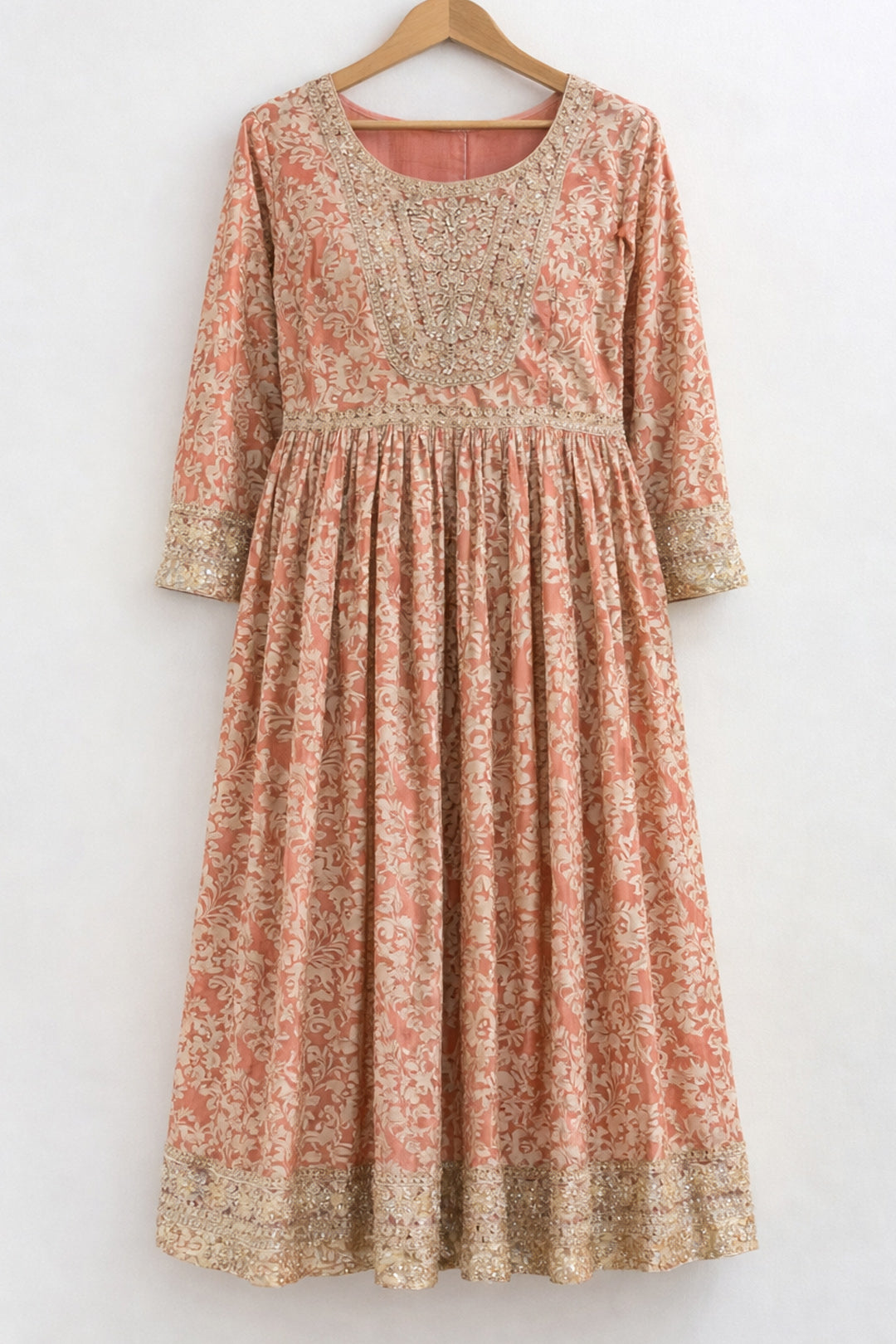 Gul Zari Mulmul Dress