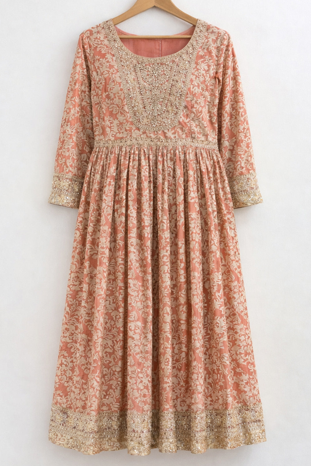 Gul Zari Mulmul Dress