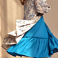 Rayon Smoking Ethnic Dress With Paisley Lurex Jacket Shrug