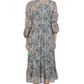 Rayon Smoking Ethnic Dress With  paisley lurexJacket Shrug