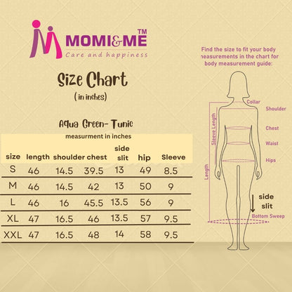 Aqua Align Engineered striped -Mintpastel  long tunic *kurta)