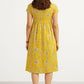Wrap Yellow Floral Dress