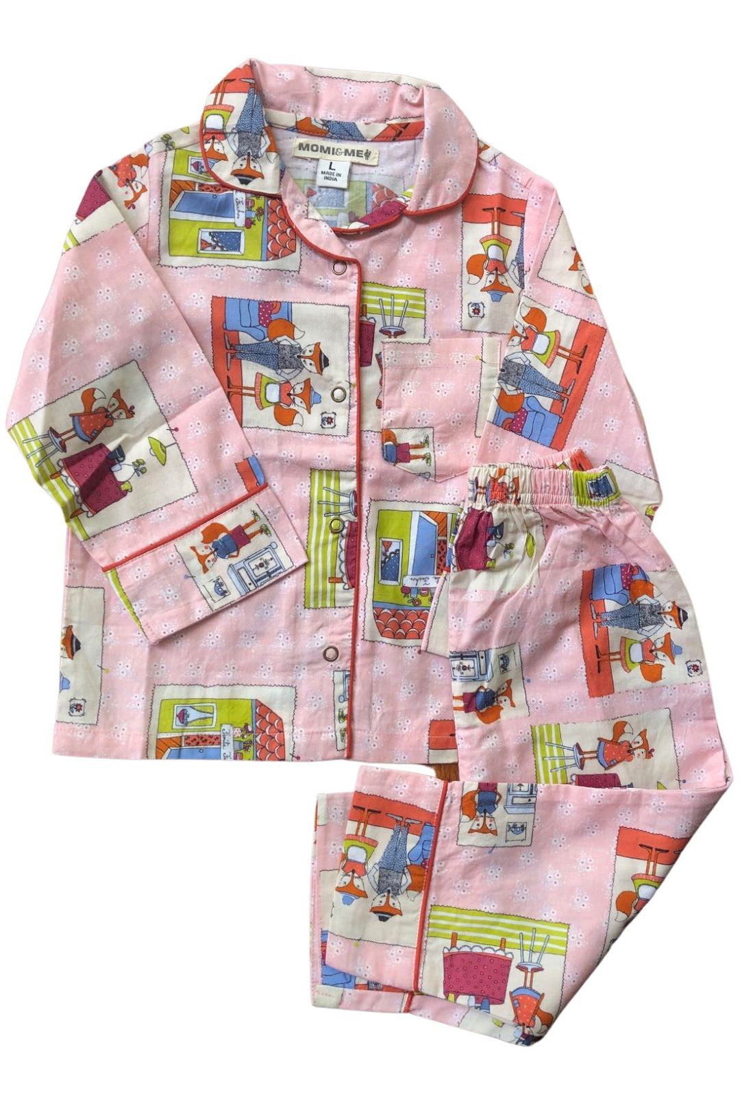 Bedtime stories shirt pajma -2pcs - Baby sleep wear1