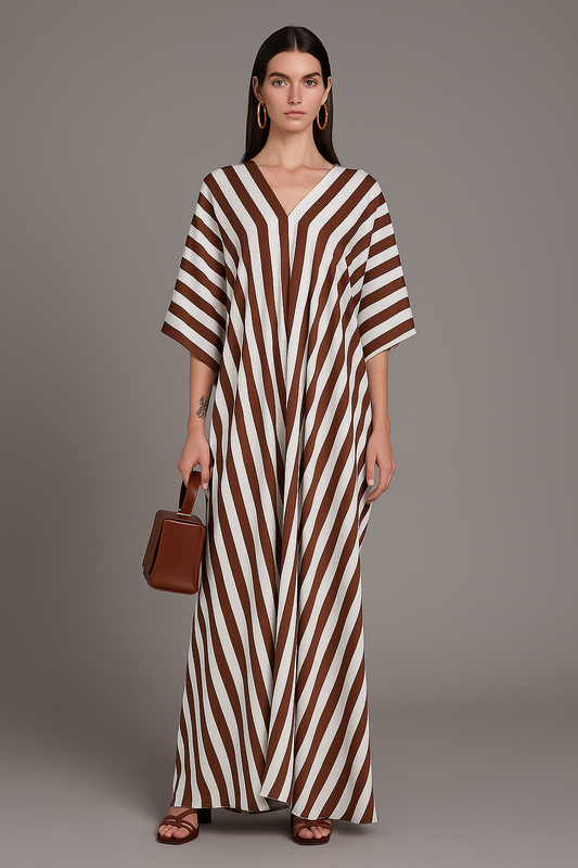 Sienna Striped Maxi Kaftan