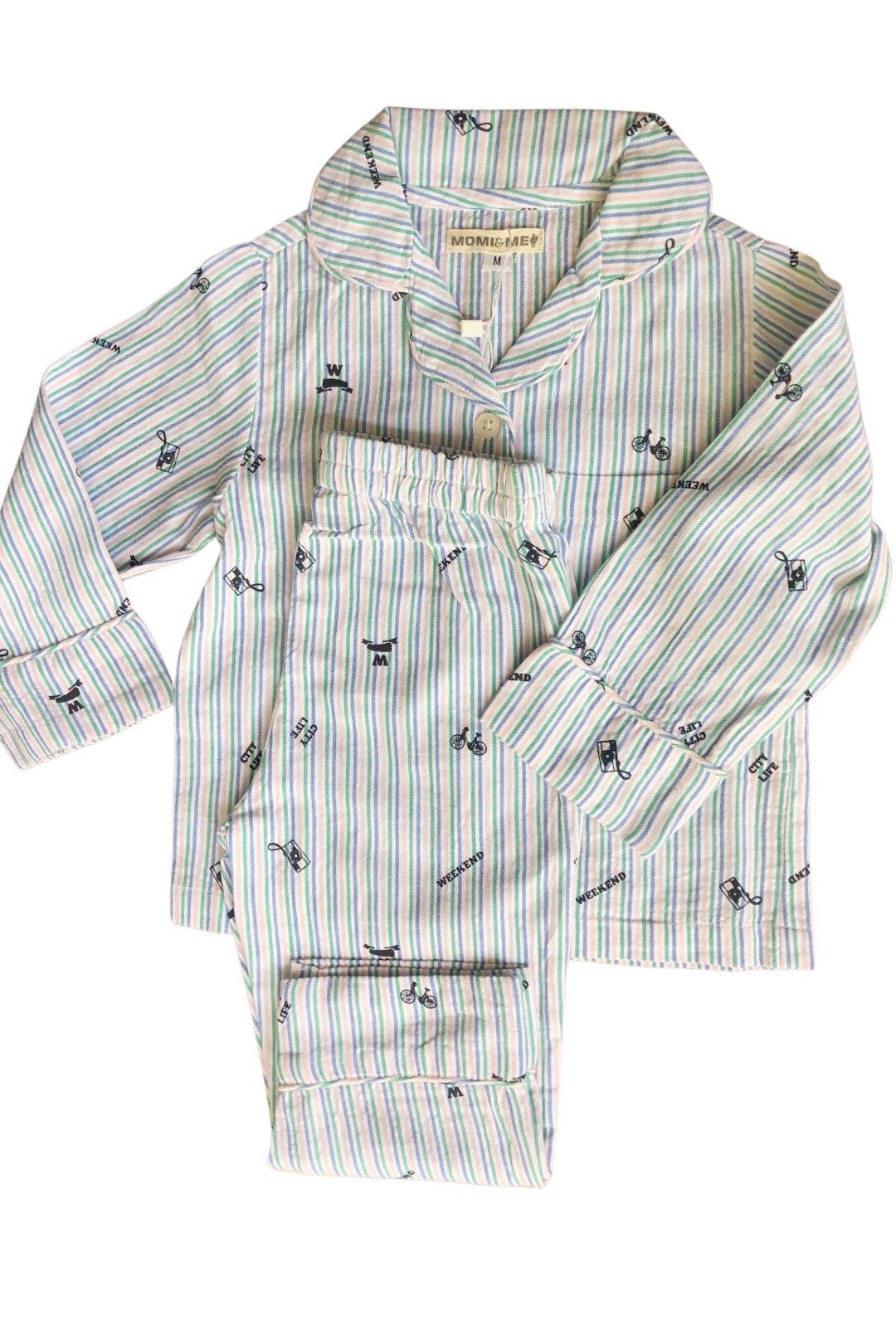 Discovery kid stipe print- 2pcs shirt pajma Toddler sleepwear set5