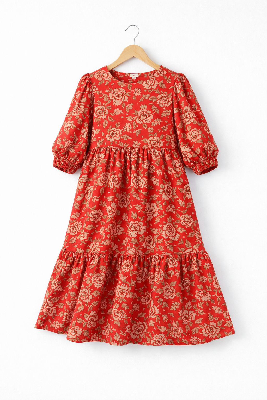 Sage Red Dress