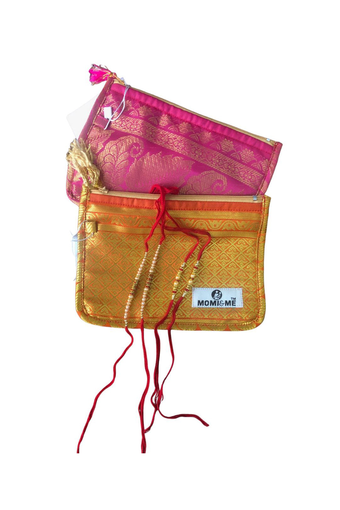 Rakhi silk brocade gift pouches