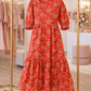 Sage Red Dress