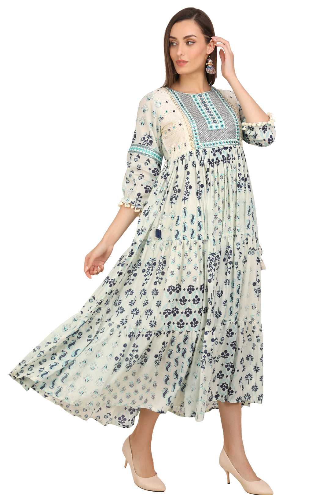 Sattva - Block Print Panel Dress