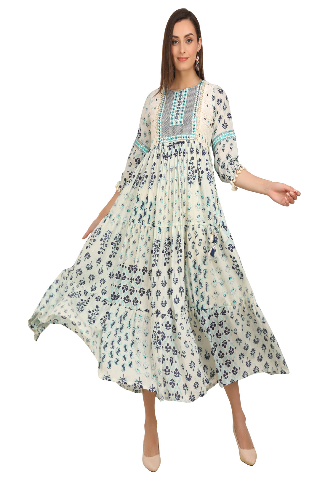 Sattva - Block Print Panel Dress