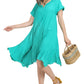 Turquoise Hanky Hem Dress