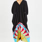 Black Sun Ray Kaftan