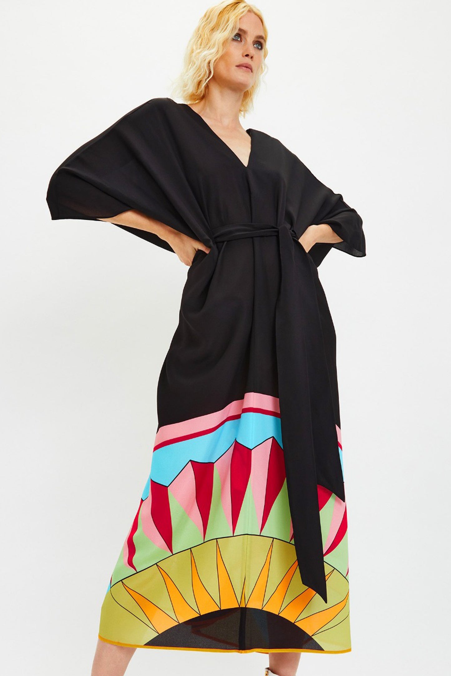 Black Sun Ray Kaftan