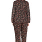 Black Ditsy floral PJ Set-3