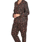 Black Ditsy floral PJ Set