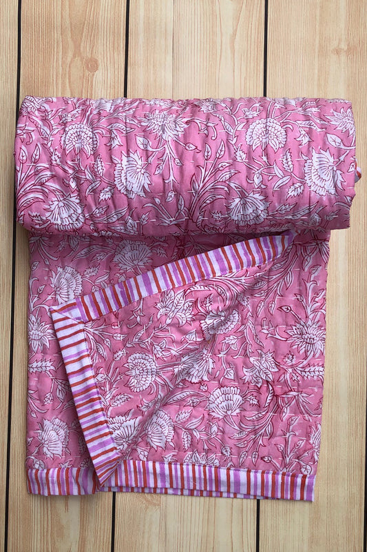 Bloosom Garden Pink Quilt