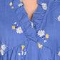 Blue Daisy Floral Dress-3