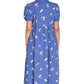 Blue Daisy Floral Dress-4