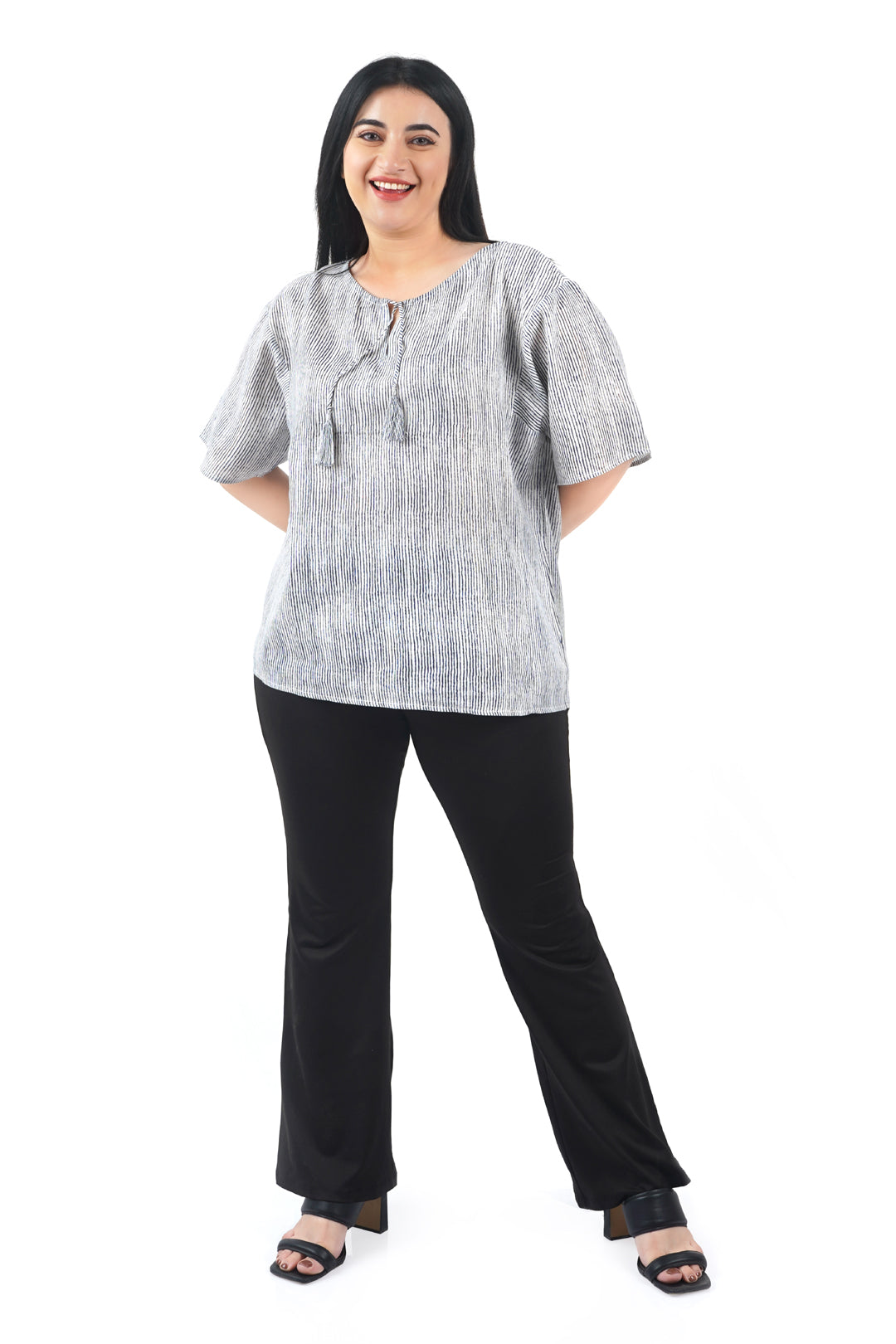 Reflux Lurex Stripe Top-1