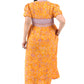 Marigold Border neckline Dress