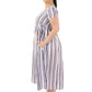 Multicolor Stripe Wrap Dress-4