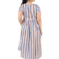 Multicolor Stripe Wrap Dress-5