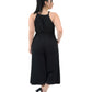 Onxy Black Pin Stripe Wide Leg Jumpsuit