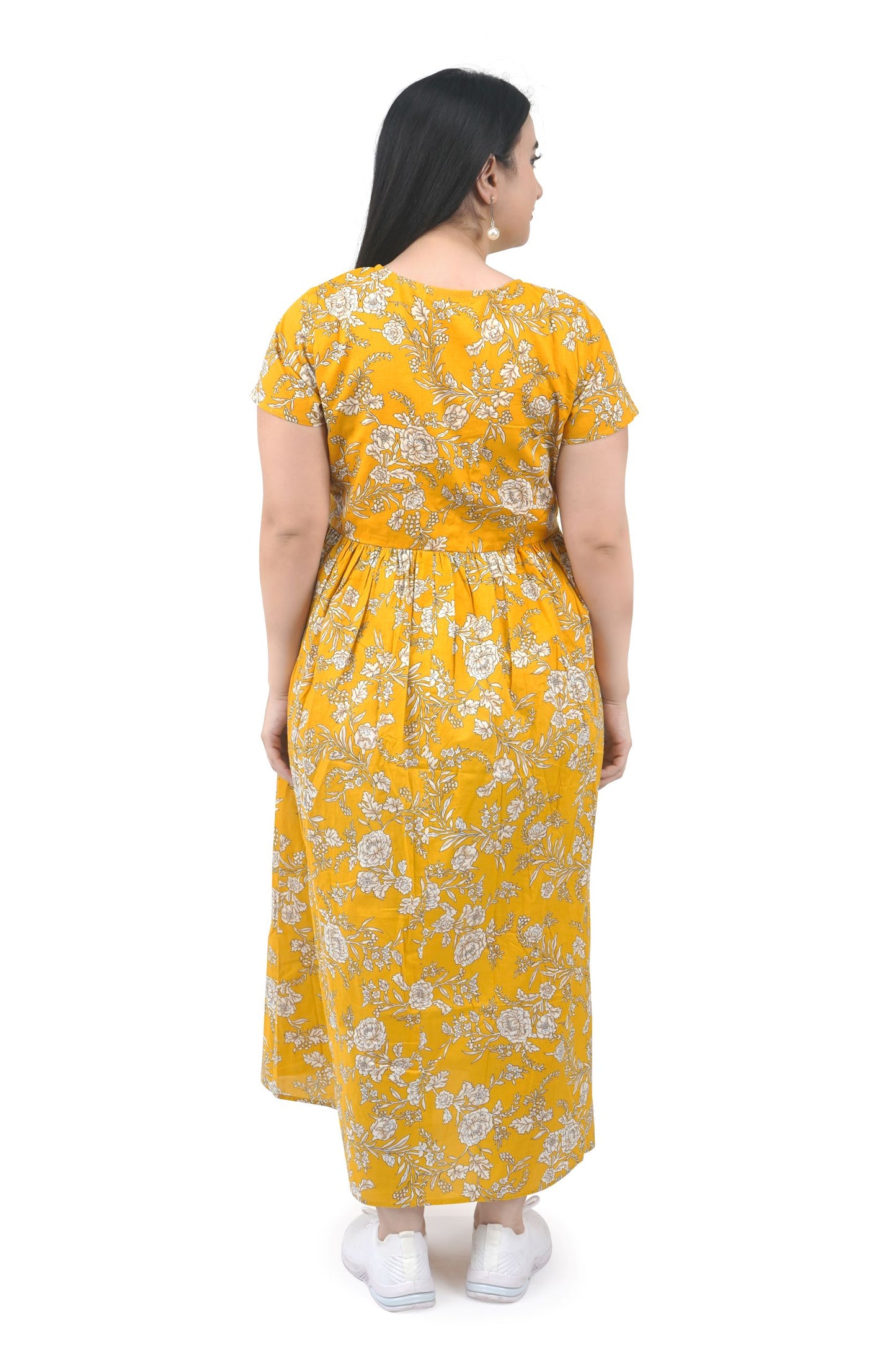 Wrap Floral Printed Dress-4