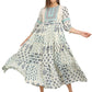Momiandme_Sattva - Embroidred Block Print Dress-2