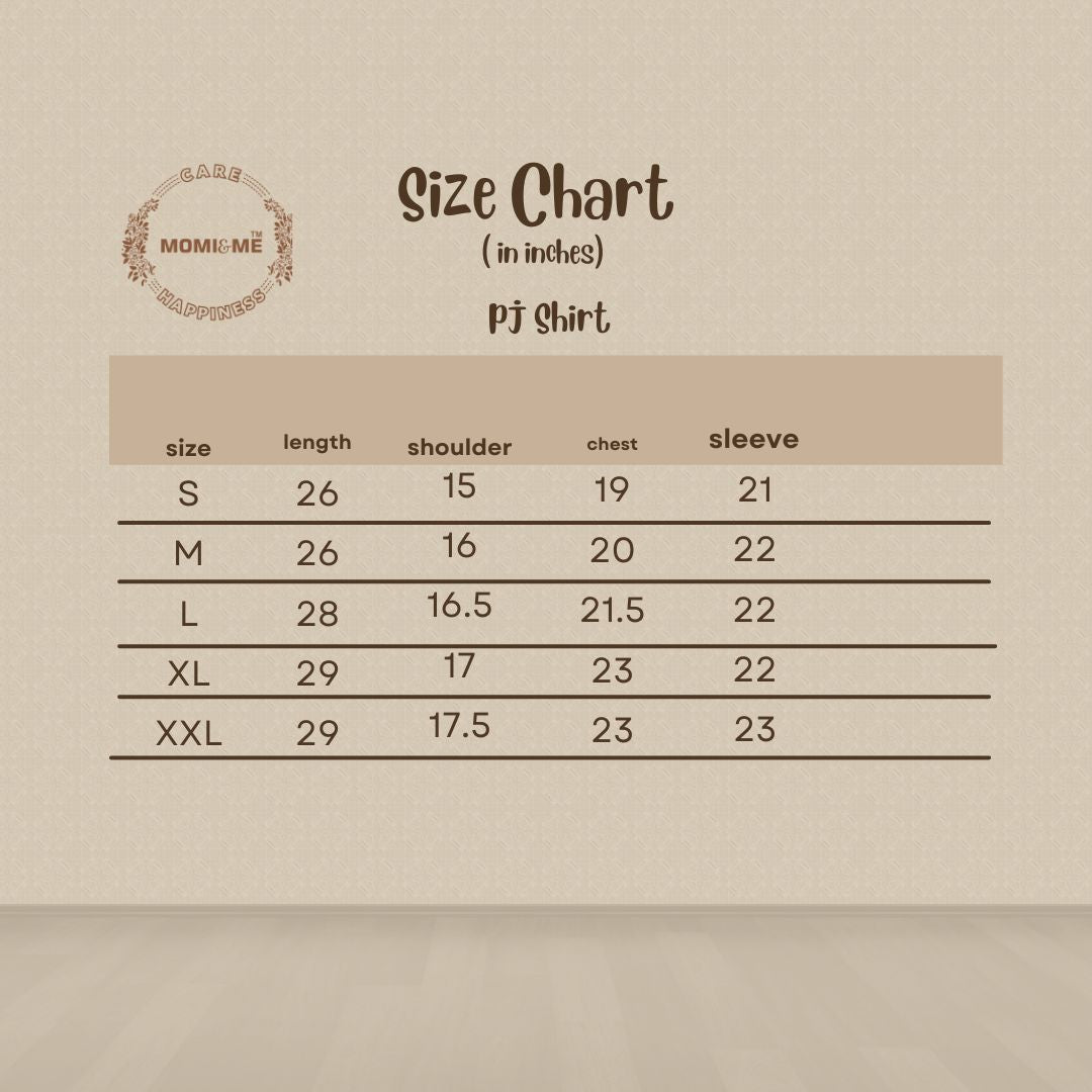 Azetch PJ Set_SizeChart_PJShirt